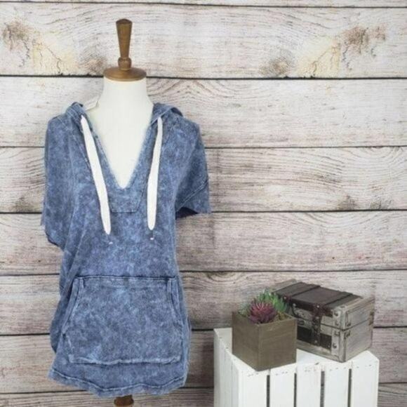 Splendid Cap Sleeve Washed Pullover NWT Medium‎ - Picture 1 of 3